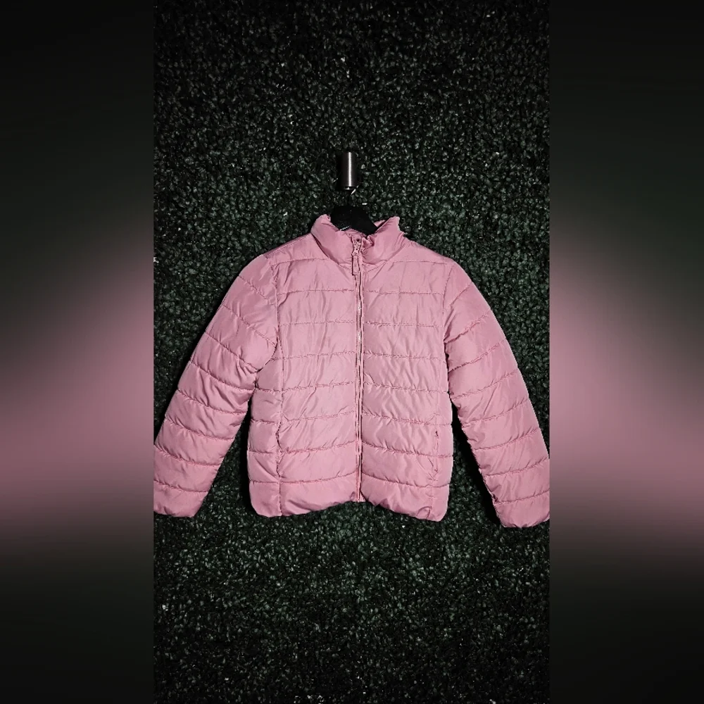 3 Items For The Price Of 1 ! Kids Pink Puffer Jacket With Hat & Scarf
